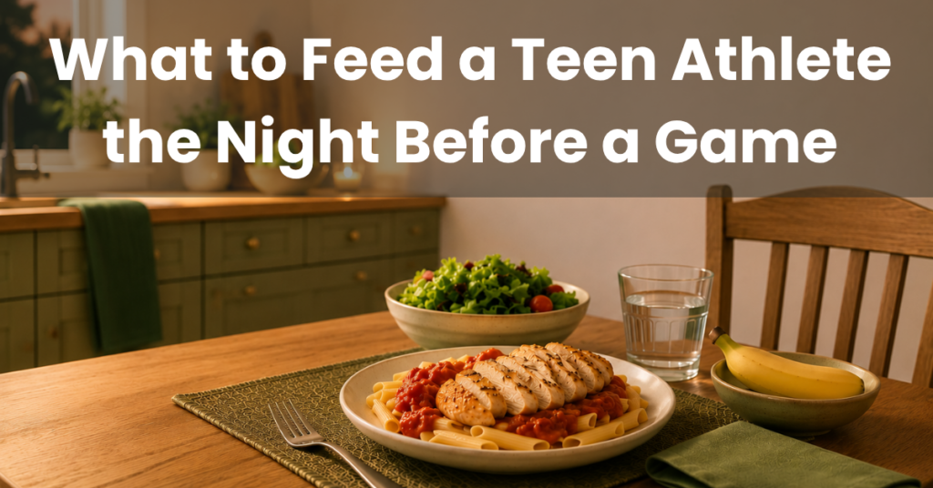 wat to feed a teen athlete the night before game